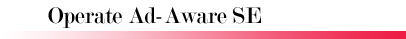 Operate Ad-Aware SE