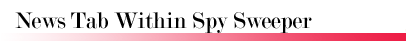 News Tab Within Spy Sweeper